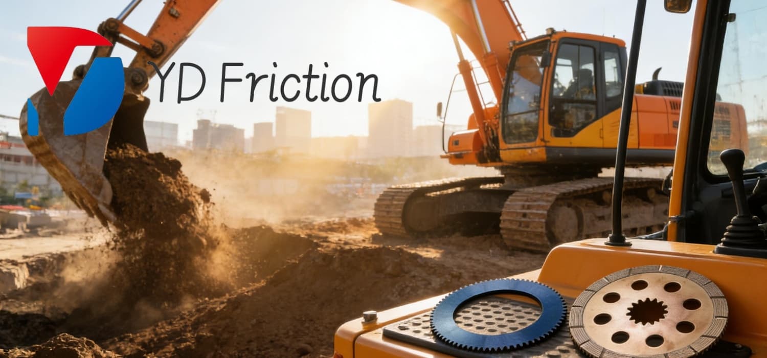 High-performance replacement friction disc for CASE backhoe loaders and construction equipment
